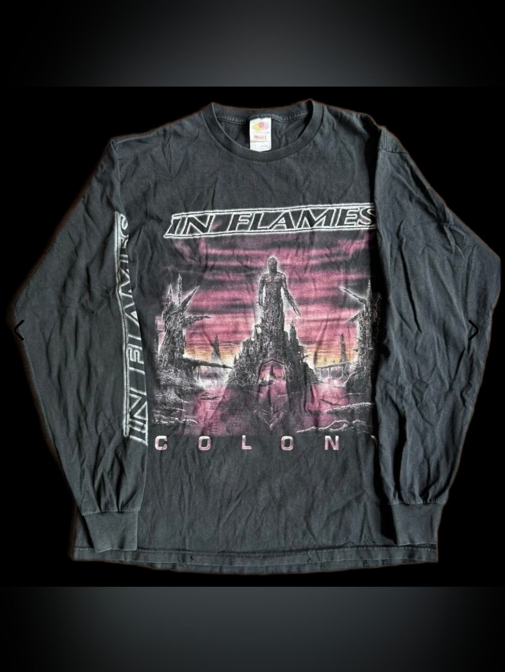 Vintage 1999 In Flames "Colony" Long Sleeve Metal Band T-Shirt L